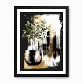 Cityscape Canvas Print 2 Art Print