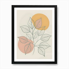 Abstract Of A Leaf Art Print