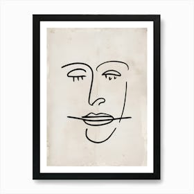 Face Of A Man Art Print