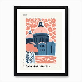 Saint Mark S Basilica Italy Travel Matisse Style Art Print