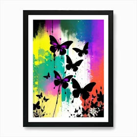 Colorful Butterflies 84 Art Print