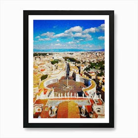 Saint Peters Square, Rome Art Print