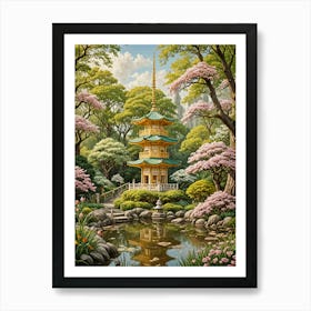 Japanese Garden no2 Art Print