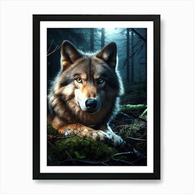 Wild Animal Creative Portrait 189 Art Print