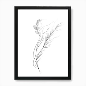 Flower In The Wind Art Print