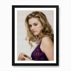 Alicia Silverstone In Style Dots Art Print