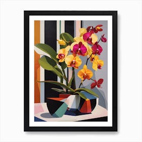 Phalaenopsis Orchids Abstract 2 Art Print