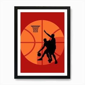 Basketball Players Art Print
