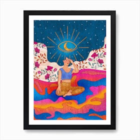 Woman With Vision Art Print
