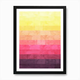 Gradient tropical landscape 2 Art Print