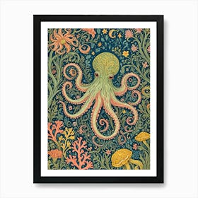 Whimsical Octopus Art Print