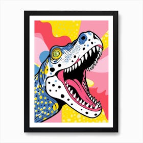 Pop Art Dinosaur 1 Art Print