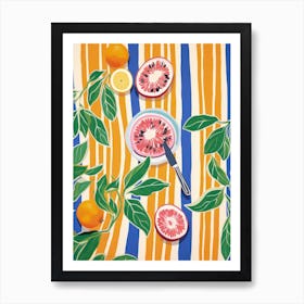 Passion Fruit Fruit Summer Illustration 1 Art Print