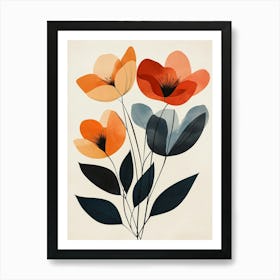 Orange Poppies Art Print