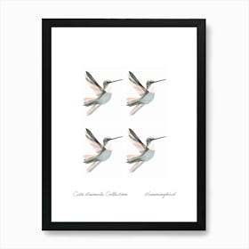 Cute Animals Collection Hummingbird 4 Art Print