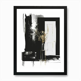 Black And Gold 24 Art Print