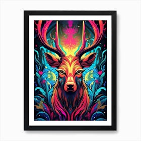 Deer Head 1 Art Print