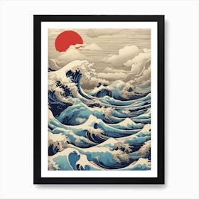 Great Wave Off Kanagawa 5 Art Print