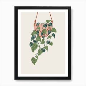 Hanging Pothos Plant Art Print