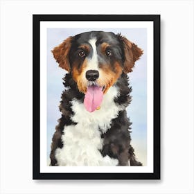 Spanish Water Dog Watercolour Dog Art Print