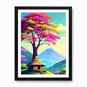 Colorful Tree Art Print