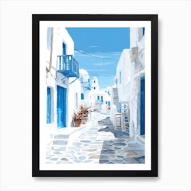 Aegean Town Art Print