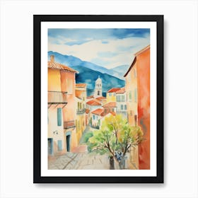 Terni, Italy Watercolour Streets 4 Art Print