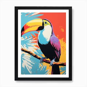 Andy Warhol Style Bird Toucan 3 Art Print