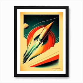 Inertia Vintage Sketch Space Art Print