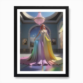 Rainbow Dress Art Print