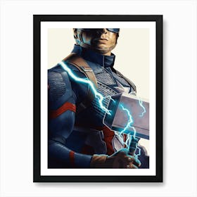 Captain America Movie And FIlm 1 Art Print