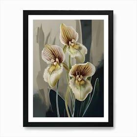 SLIPPER ORCHIDS Art Print