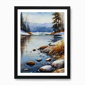 Snowy River Art Print