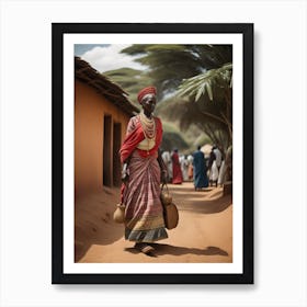 African Woman Art Print