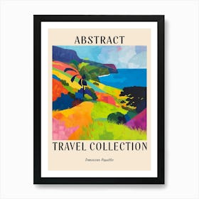 Abstract Travel Collection Poster Dominica 1 Art Print