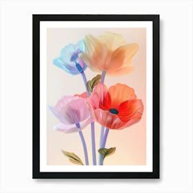 Dreamy Inflatable Flowers Poppy 3 Art Print