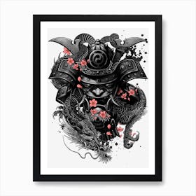 Sleeve Tattoo Samurai Irezumi Samurai Art Print