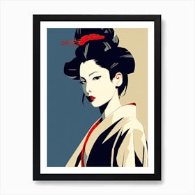 Geisha Plain Colours 3 Art Print