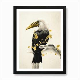 Bird On A Hand Art Print