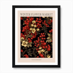 Winterberry 1 Winter Flower Market Poster Art Print