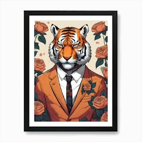 Tiger man Art Print
