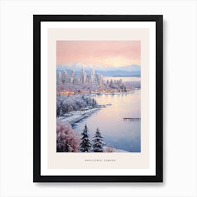 Dreamy Winter Painting Poster Vancouver Canada 2 Art Print