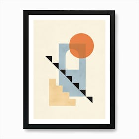 Geometric architectural shapes 1 Art Print