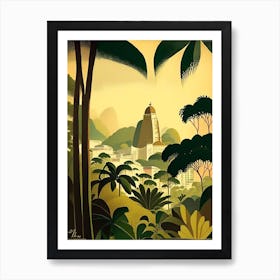 Rio De Janeiro Brazil Rousseau Inspired Tropical Destination Art Print