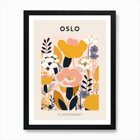 Flower Market Poster Oslo Norway 2 Art Print