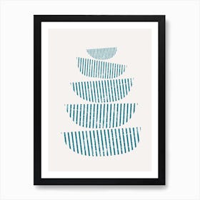 Scandi Stacked Bowls Art Print