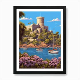 Bodrum Castle St Peters Caastle Pixel Art 8 Art Print