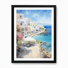 Whispers of the Sea: Coastal Beach View Poster Art Print