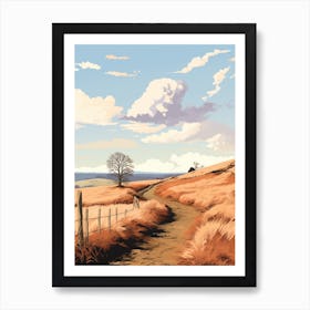 The Shropshire Way England 1 Hiking Trail Landscape Art Print