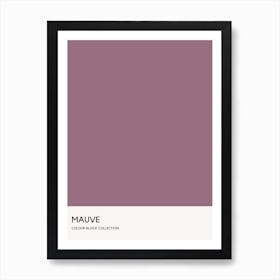 Mauve Colour Block Poster Art Print
